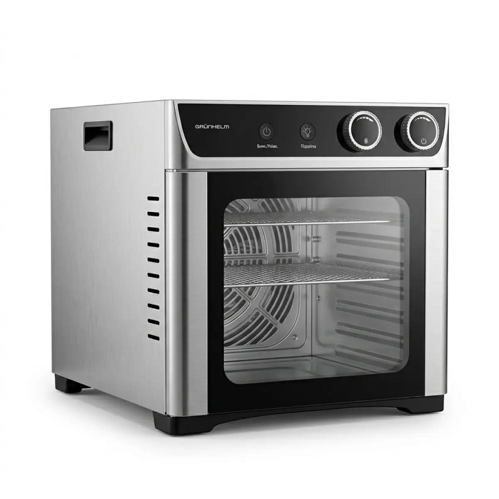 Сушилка для овощей и фруктов Grunhelm GFD2508 800 Вт серебристая Київ - зображення 1