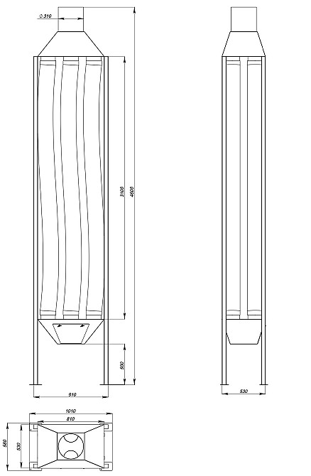 Рукавні фільтри для аспірації повітря від виробника любих розмірів Полтава - изображение 4