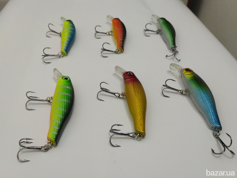 Воблер плавающий 8.5 см-8.9 гр Борисполь - изображение 6