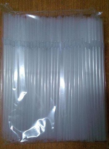 Трубочка для напитков  d4.8-21см Прозрачная с гофрой (Гпр 60х200) (200 шт) Харків - зображення 1