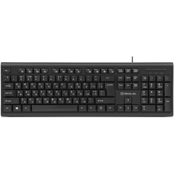 Клавіатура REAL-EL RK-507 USB Black (EL123100050) Харків - зображення 1