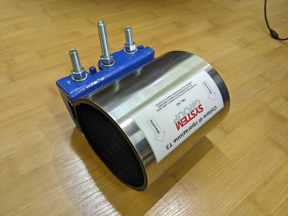 Хомут ремонтний нержавіючий 108-118 L200 Київ - зображення 3