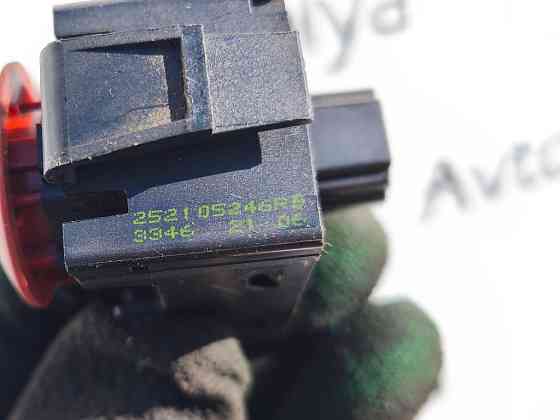 Кнопка аварийки Renault Kangoo 2008-2016 (252105246R) Ковель