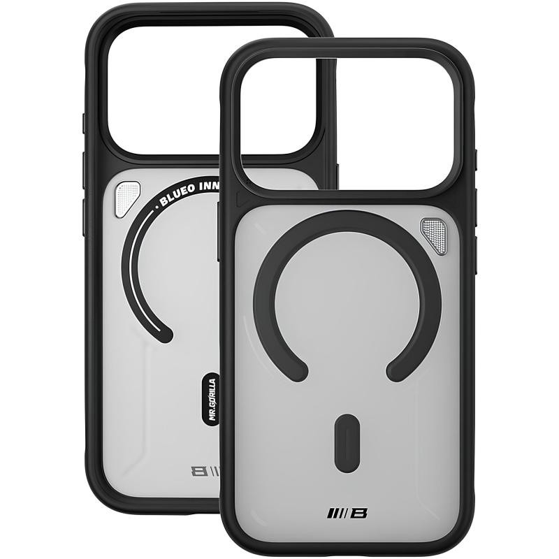 TPU+PC чехол Blueo Frosted Heat Dissipation Stand with MagSafe для Apple iPhone 17 Pro Max (6.9") Херсон - зображення 3