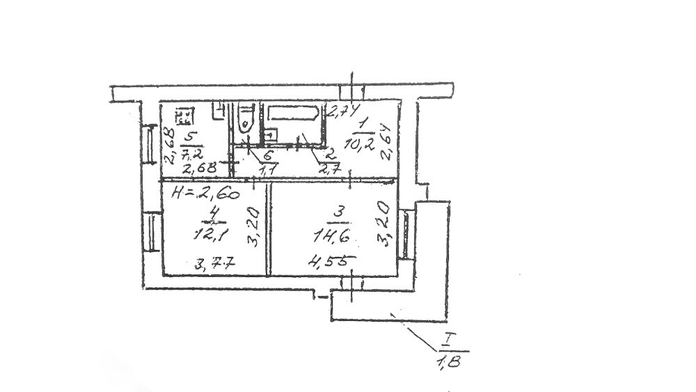 2 - комн. 50 м. кв., р-н Титова, 5/14 кирп. Мебель. Техника Днепр - изображение 7