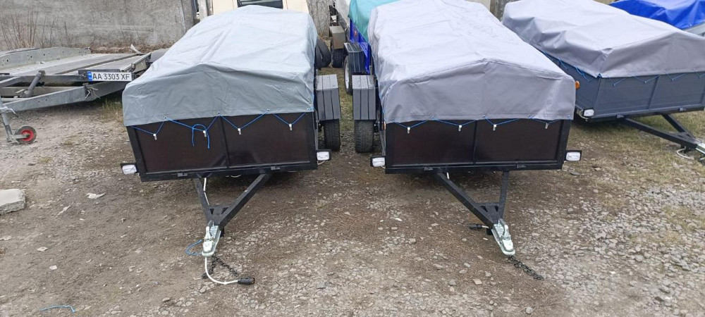 Тент на легковий причіп Павам 2,50 х 1,30 ПВХ Єврофура Барышевка - изображение 2