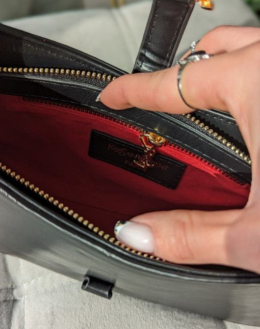 Сумка на плече жіноча чорна Yves Saint-Laurent клатч маленька Люксова кроссбоді AN131 Київ - зображення 3
