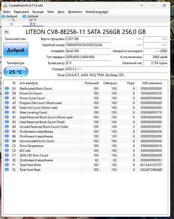 Накопитель SSD M.2 256GB LiteOn Київ