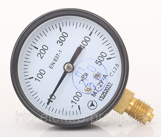 Мановакуумметр МТ-2У-А от -100кПа до 500 кПа - радиальный штуцер (РШ), Ø 63 мм Київ