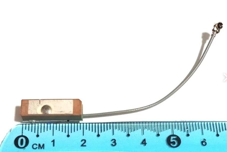 GPS антенна активная керамическая 6х20 мм, с кабелем 7 см IPEX (82989) Дніпро - зображення 1