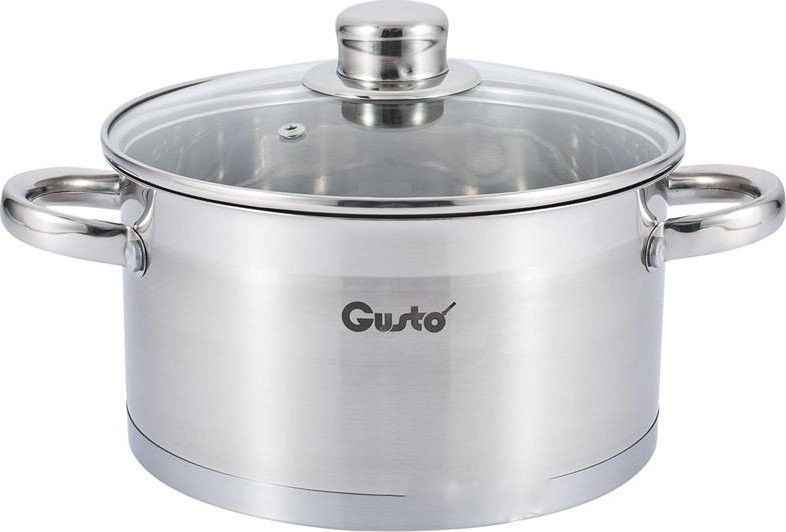 Каструля зі скляною кришкою Gusto GT-1105-24 24 см 5.7 л Київ - зображення 1