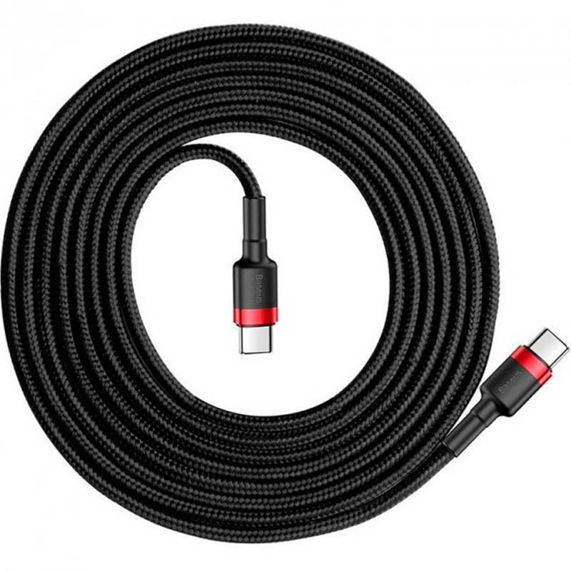 Дата кабель Baseus Cafule Type-C to Type-C PD2.0 60W (2m) (CATKLF-H) Херсон - изображение 2