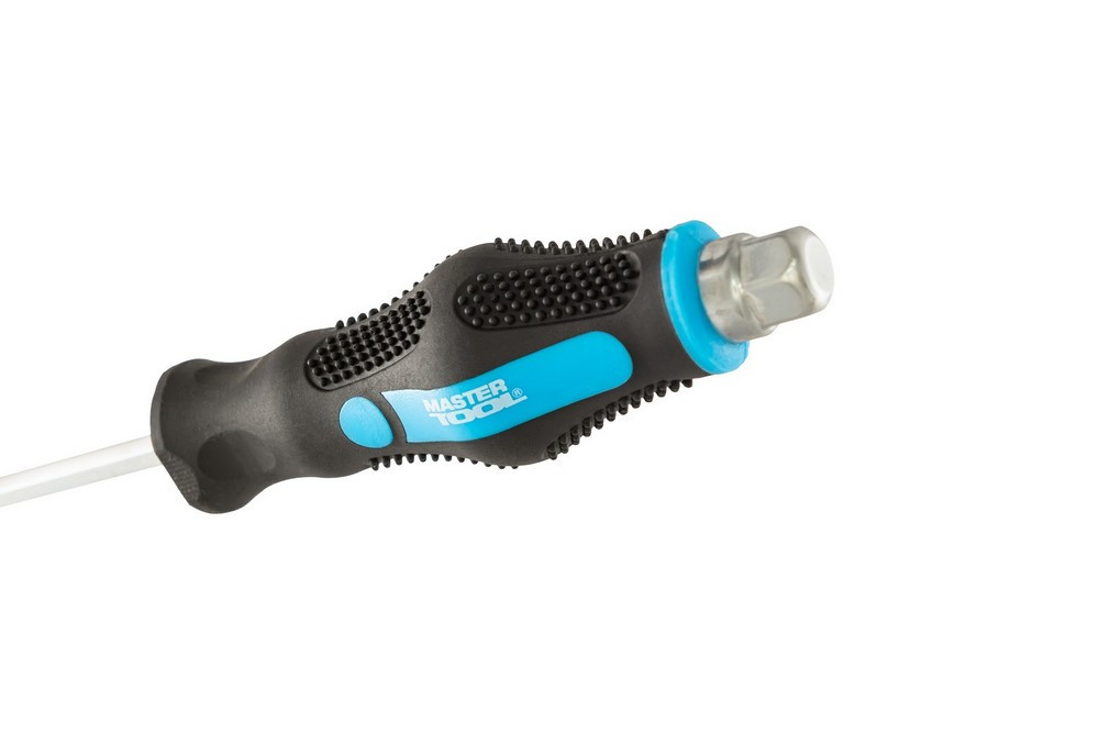 Отвёртка ударная крестовая магнитная MASTERTOOL EXTERNAL HEX PH2х150 мм ручка с TPR покрытием 49-621 Харків - зображення 6