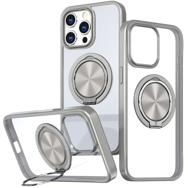 TPU+PC чехол Metal Ring with MagSafe для Apple iPhone 15 Pro Max (6.7") Херсон - зображення 1