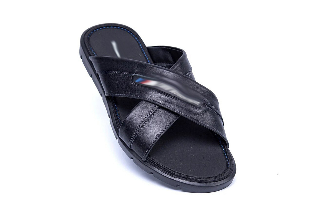 Мужские кожаные  летние шлепанцы-сланцы Київ - зображення 3