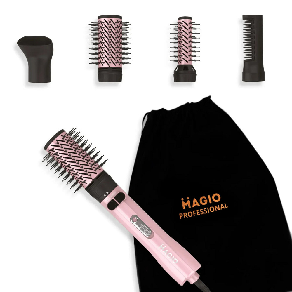 Фен-щетка Magio MG-726 1300 Вт розовый Киев - изображение 10