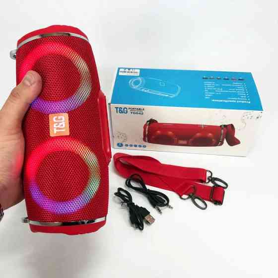 Колонка портативная Bluetooth T&G TG642 red красная Київ