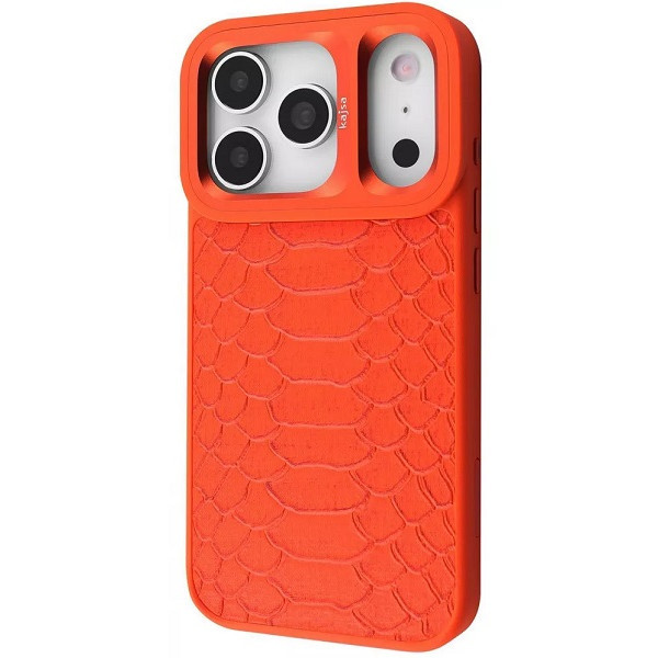DM Чохол Kajsa Snake Pattern with Magnetic Ring iPhone 17 Pro Max Orange (Код товару:43752) Харків - зображення 1