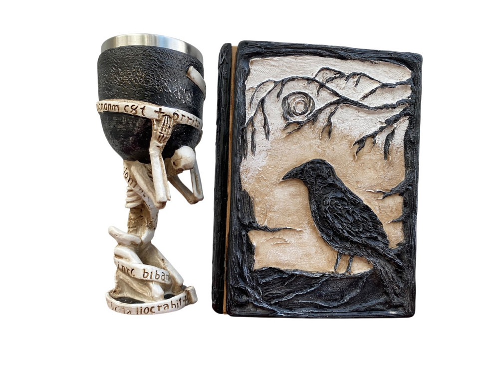 Подарочный набор Бокал 3 Скелет на Колене и Блокнот 3 «Тень Ворона» Київ - зображення 3