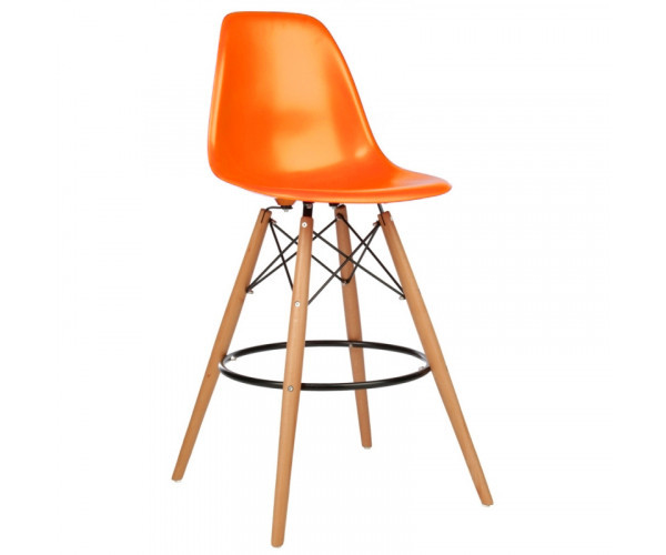 Стілець Тауер Вуд барний високий помаранчевий Дніпро - зображення 1