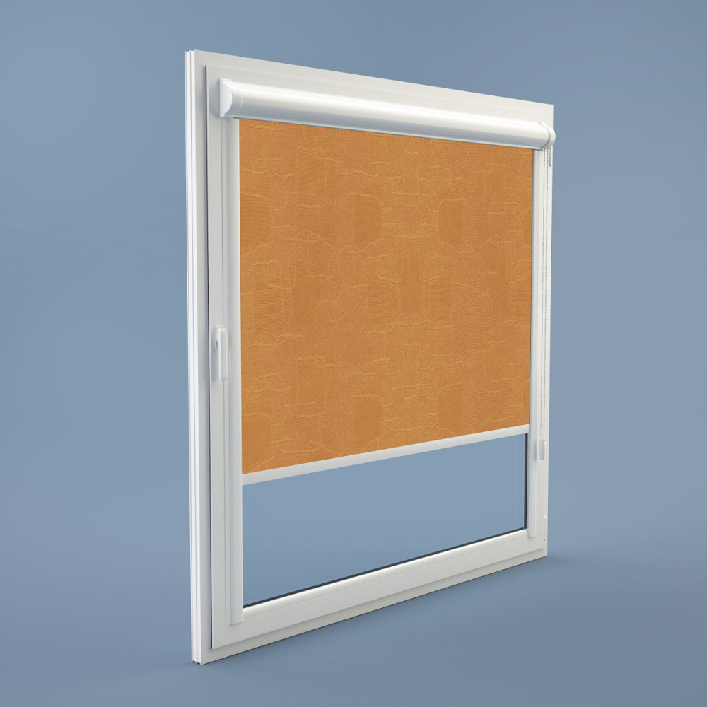 Рулонна штора Rolets Топаз 2-2232-2200 220x170 см закритого типу Блідо-жовтогаряча Киев - изображение 1