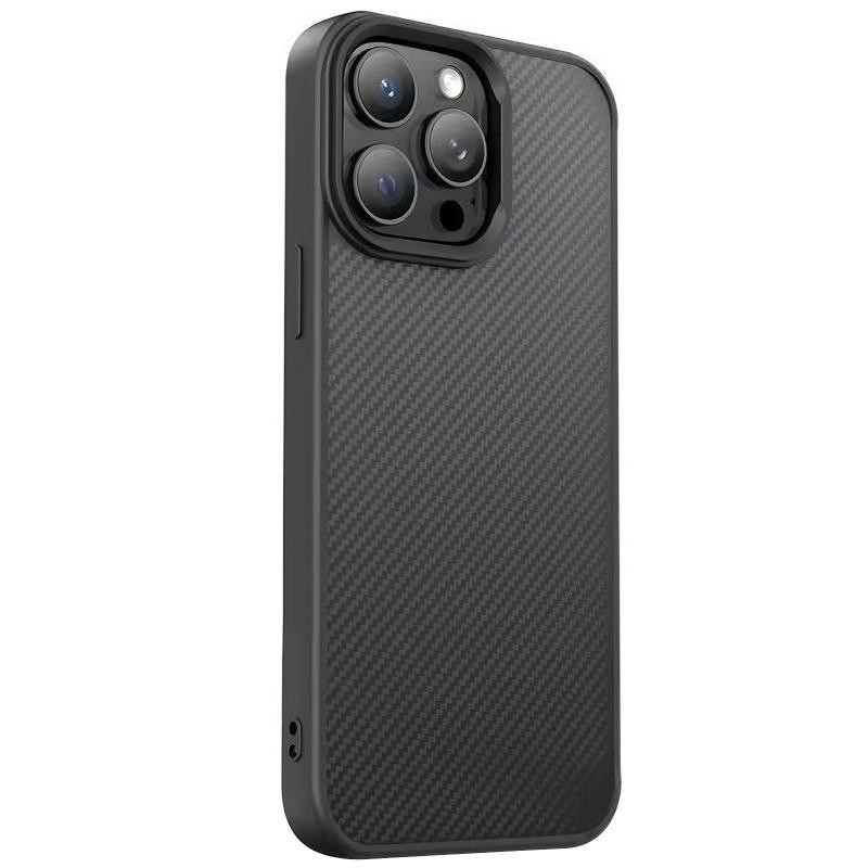 TPU чехол Carbon Protective with Magsafe для Apple iPhone 15 Pro (6.1") Херсон - зображення 1