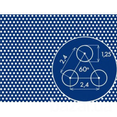 Перфорированный лист сталь 1,0х1000х2000 Киев - изображение 1