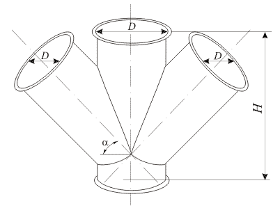 Ввод двойной д. 380 мм, 36 град. ,  ввод двухсторонний самотечный Київ - зображення 11