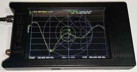 Антенна 750-850MHz 7dBi, до 50W, 55 см, водонепроницаемая, дальнего действия, N-male, черная Днепр