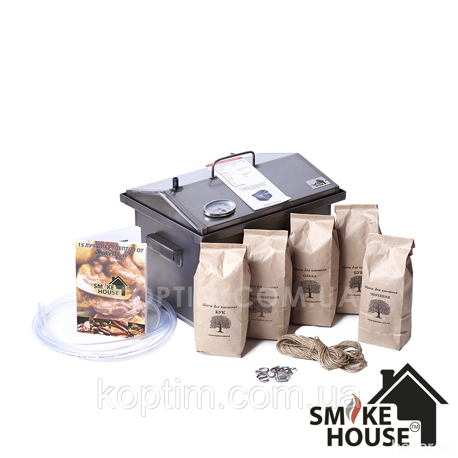 Коптильня с термометром SmokeHouse M Original Харьков - изображение 7