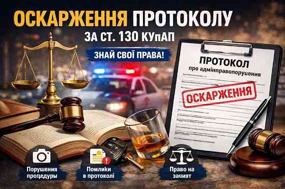 АДВОКАТ У СПРАВАХ ЗА СТ. 130 КУпАП Хмельницький