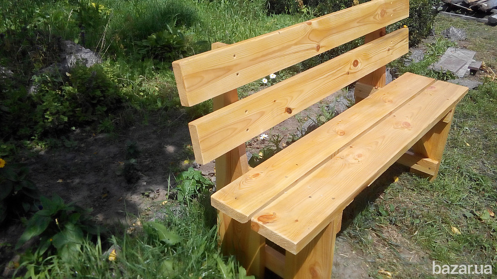 Стол из дерева. Лавка из дерева. Садовый комплект. Мебель на дачу. Дачный комплект мебели. Київ - зображення 5