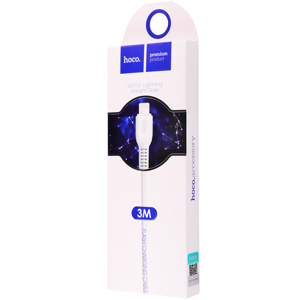 Дата кабель Hoco X20 Flash Lightning (3m) Херсон - зображення 2