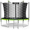 Батут Neo-Sport з внутрішньою сіткою 252 см чорно-зелений Киев