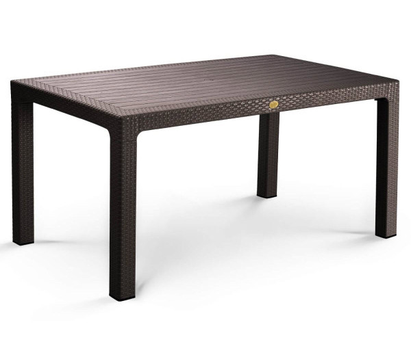 Стіл Осло пластиковий ротанг 150*90 Дніпро - зображення 1