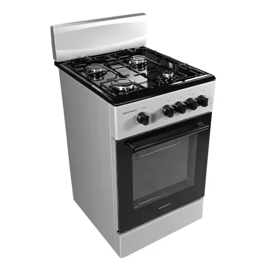 Плита кухонная газовая Grunhelm G4F5600G 497х627х872мм (50 см) 4 серая конфорки газконтроль духовка  Київ