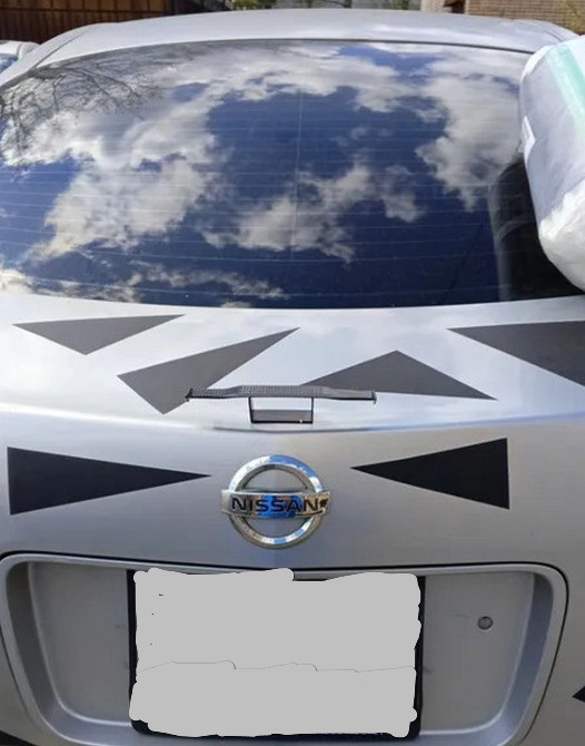 Мини Спойлер на авто Чёрный под карбон с усиленным скотчем Київ - зображення 2