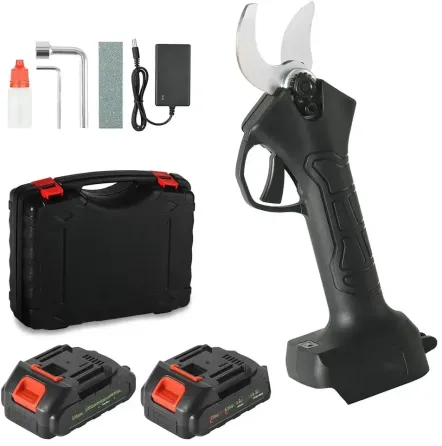 Електричний секатор 48V з двома акумуляторами та точильним каменем Львов