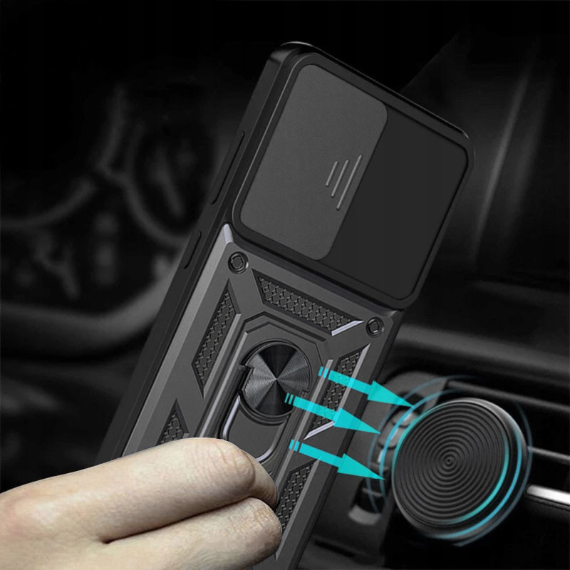 Ударопрочный чехол Camshield Serge Ring для Xiaomi Poco M6 Pro 5G Херсон - зображення 4