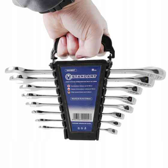Набор рожково-накидных ключей 8 шт. (8-19 мм) на холдере СТАНДАРТ NKK8ST Харьков