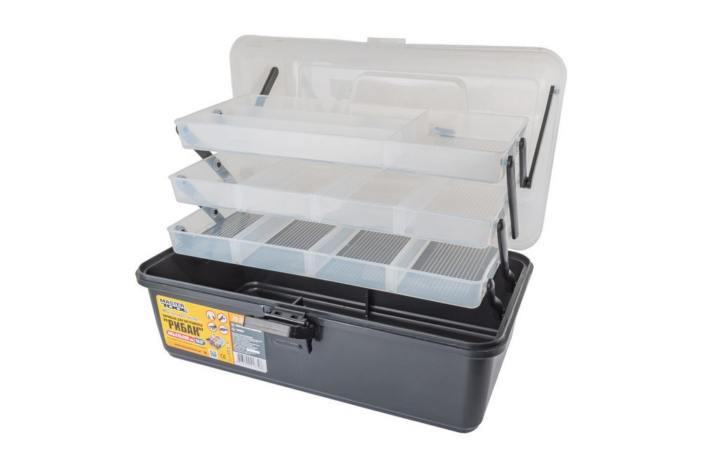 Ящик органайзер MASTERTOOL РЫБАК 14,5" 365х215х200 мм 79-3005 Харків - зображення 3
