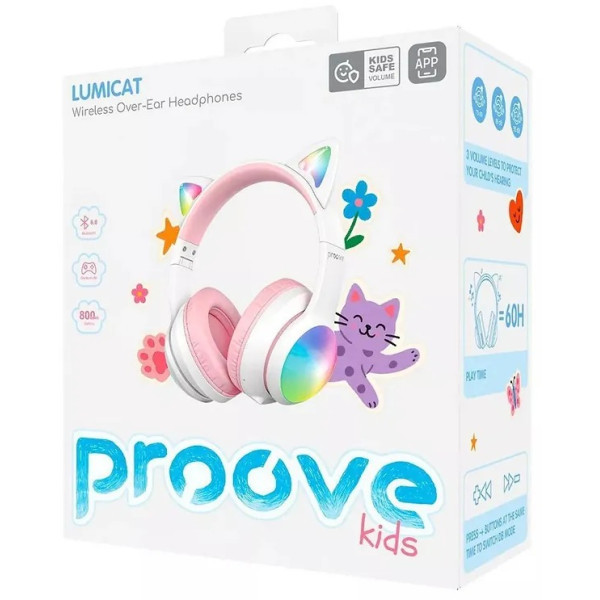 Bluetooth-гарнітура Proove Kids LumiCat (APP) Pink (HPLC0001AP27) Харків - зображення 4