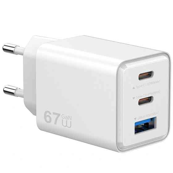 СЗУ WIWU G026 Cube PD67W+QC3.0 GaN (1USB-A/2C) Херсон