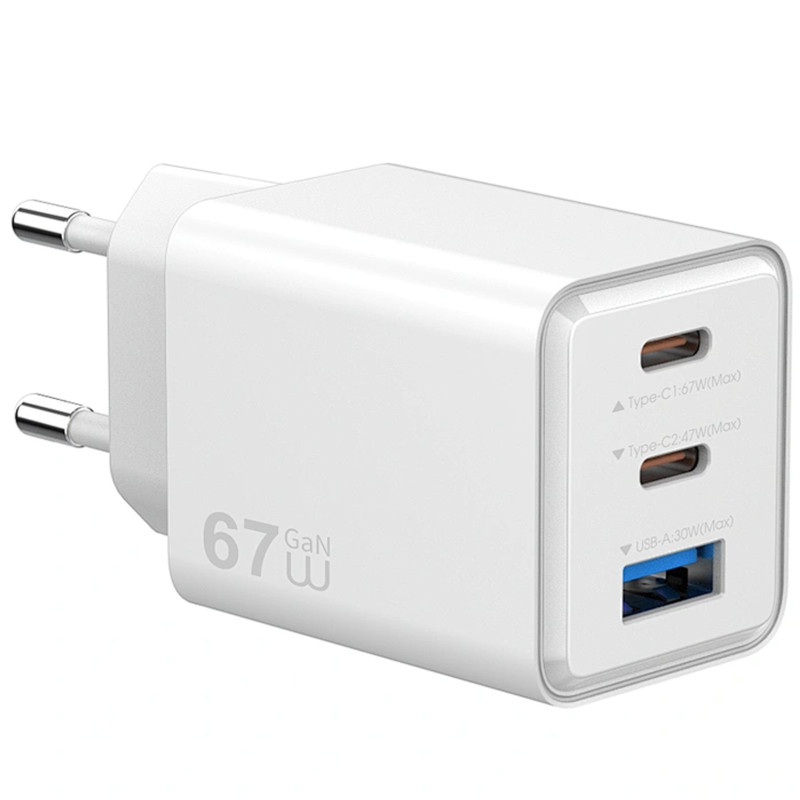 СЗУ WIWU G026 Cube PD67W+QC3.0 GaN (1USB-A/2C) Херсон - изображение 2