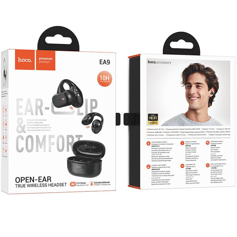 Беспроводные TWS наушники Hoco EA9 Clear sound clip-on Херсон - зображення 4