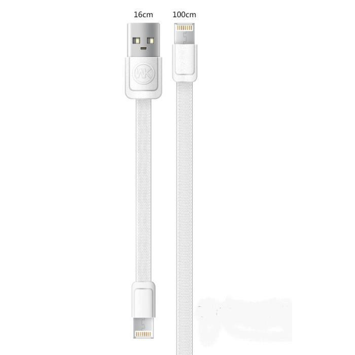 Кабель Combo 2-in-1 M&S Lightning/microUSB 1м white WK 304602 Киев - изображение 1