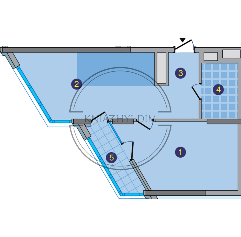 Продаж видової 1-кімнатної квартири в ЖК Зарічний. № 21114979 Київ - зображення 3