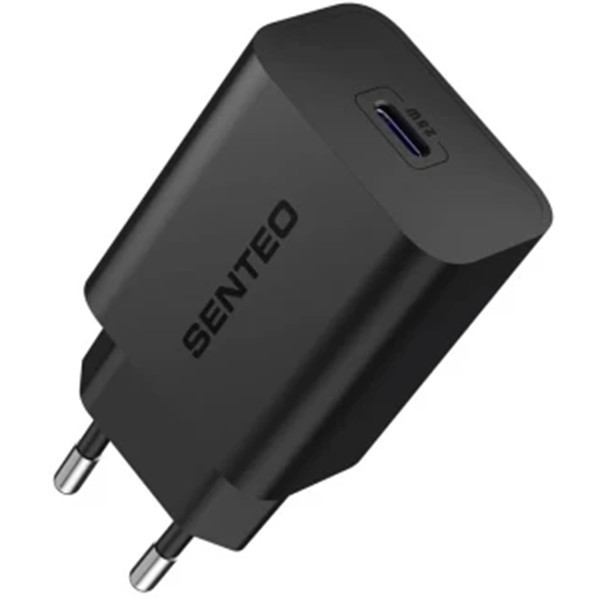 Мережевий зарядний пристрій SENTEO Z-13 1Port USB-C 3A PD 25W Black (Код товару:37722) Харьков - изображение 1