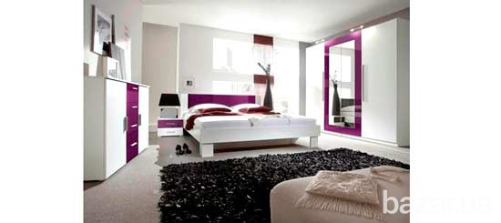 Спальня Vera (белый/лиловый Украинка Обухов Киев БУча Ирпень Обухів - зображення 1