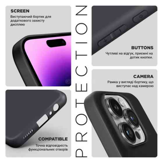 Чохол ArmorStandart Matte Slim Fit Camera Cov для Samsung A07s A077/A07 A075 Black (ARM93728) Харьков